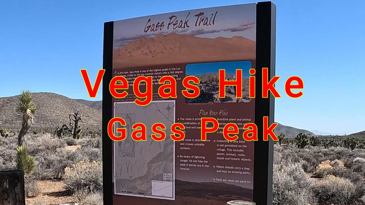 Gass Peak Trail North of Vegas - Review (4K)