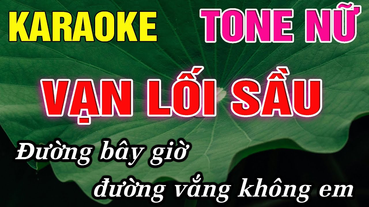 Vạn Lối Sầu Karaoke Tone Nữ Karaoke Đức Duy - Beat 2026
