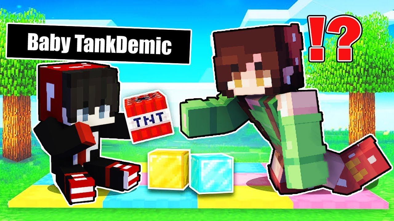 TankDemic Becomes A BABY in Minecraft! 😂 | OMOCITY ( Tagalog )