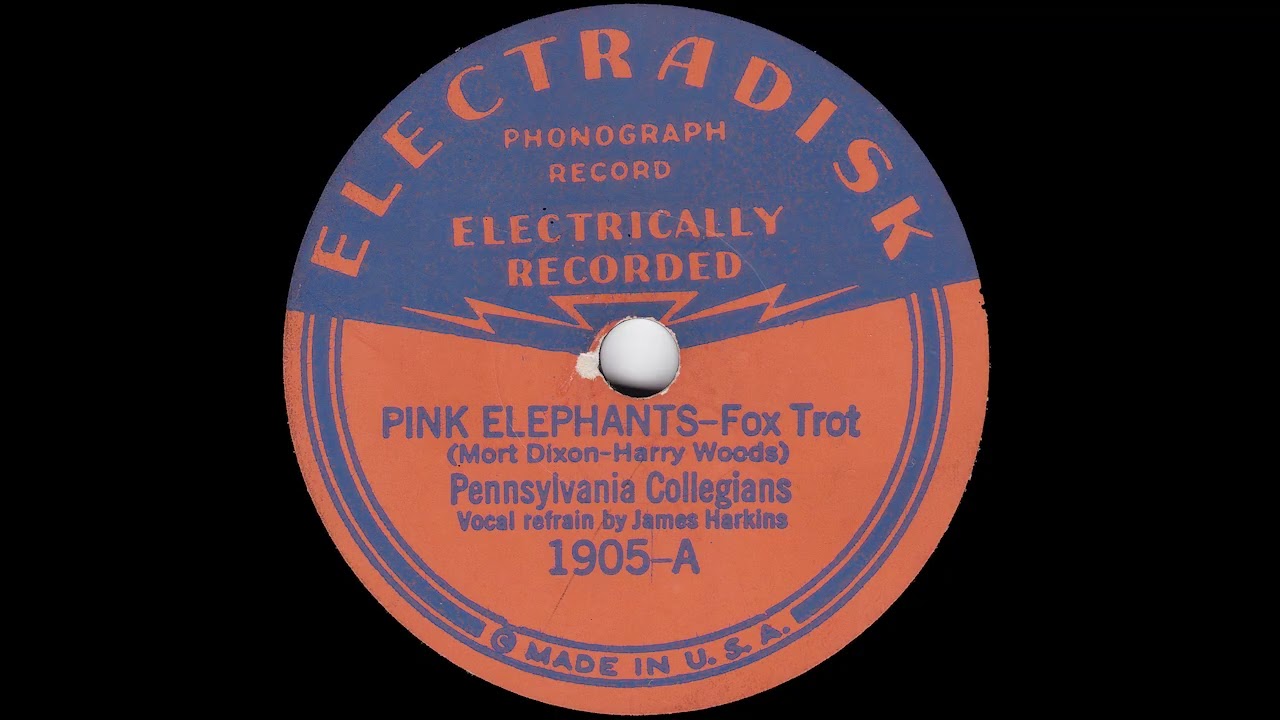 1932 Tom Berwick - Pink Elephants (James Harkins, vocal)