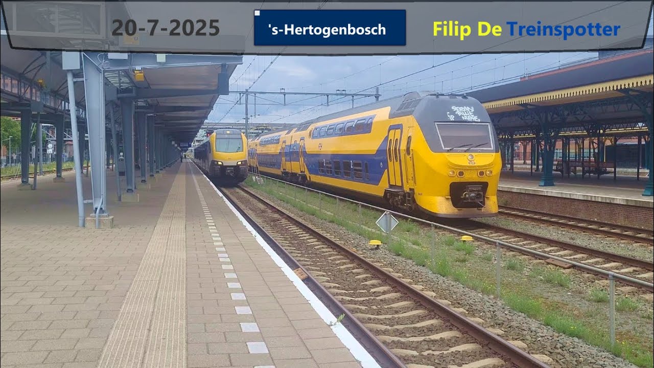 Treinen op station 's-Hertogenbosch - 20 juli 2025