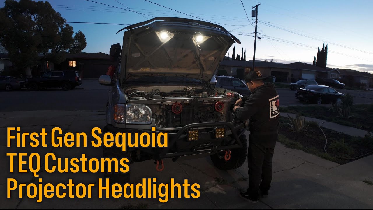 TEQ CUSTOMS Projector Headlights First Gen Sequoia