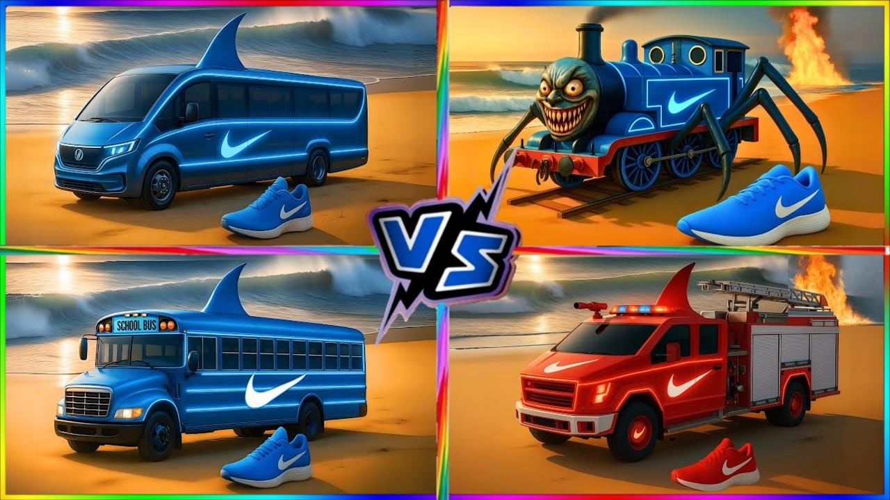 BRAINROROT BUSES🆚BRAINROROT SPIDER TRAIN🆚BRAINROROT SCHOOL BUSES🆚BRAINROROT FIRE TRUCK - Tiles Hop
