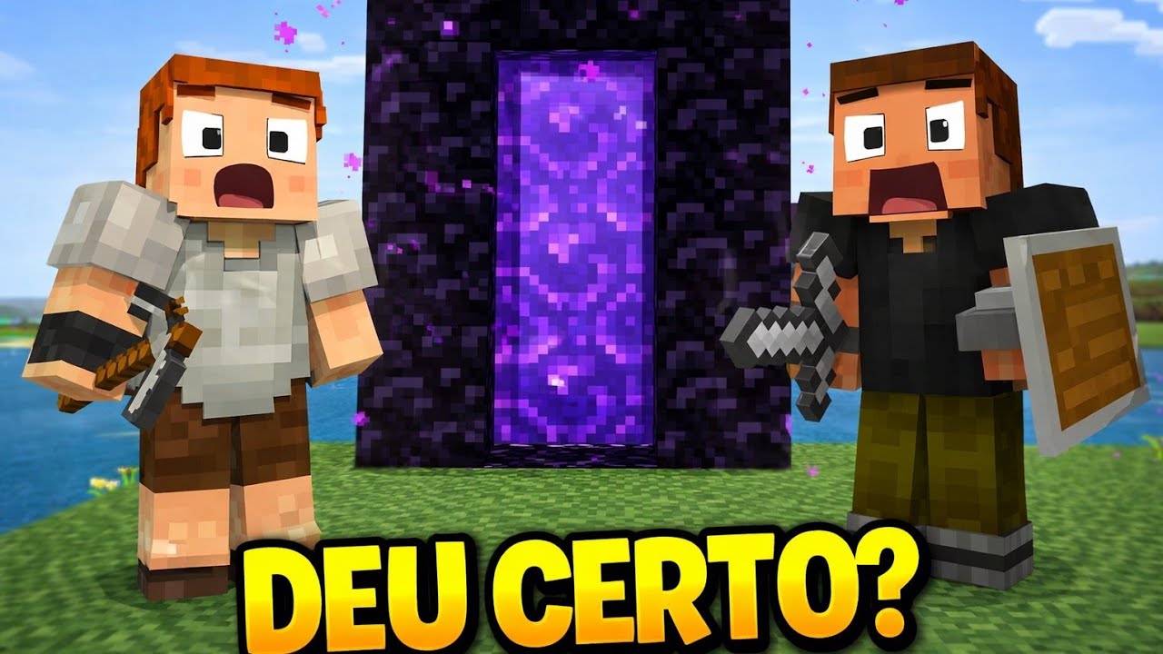 Finalmente o Portal ficou pronto! 🔥 | Minecraft Survival #3