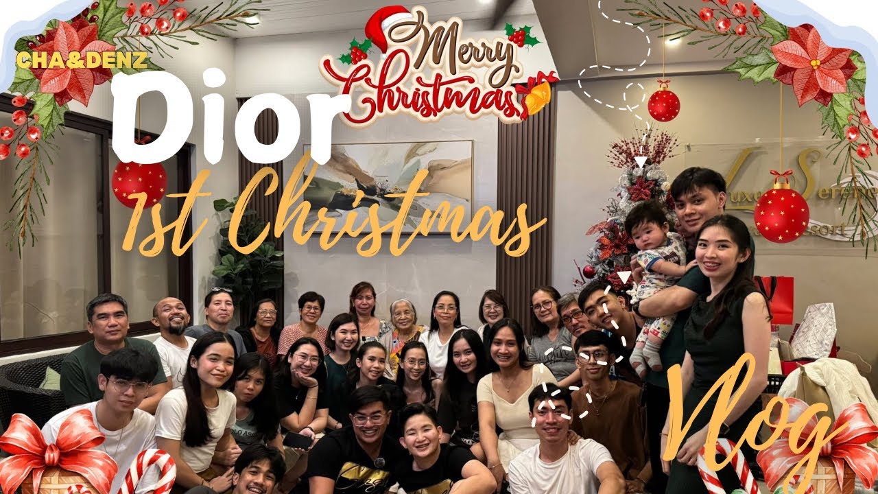 1st Christmas with Baby Dior #chaanddenz #diorcaelan #gayandlesbiancouple