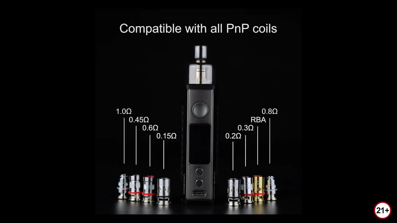 voopoo Drag X/S compatible with all PnP coils