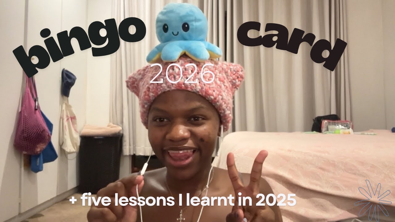 2026 BINGO CARD + FIVE LESSONS I LEARNT IN 2025