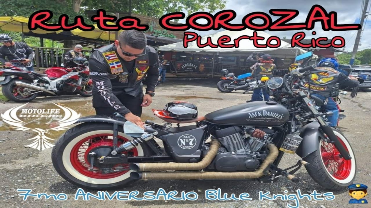 Ruta Corozal Puerto Rico | 7mo Aniversario Blue Knights I | Ruta en Moto |  @Vueltaalmundoenmoto
