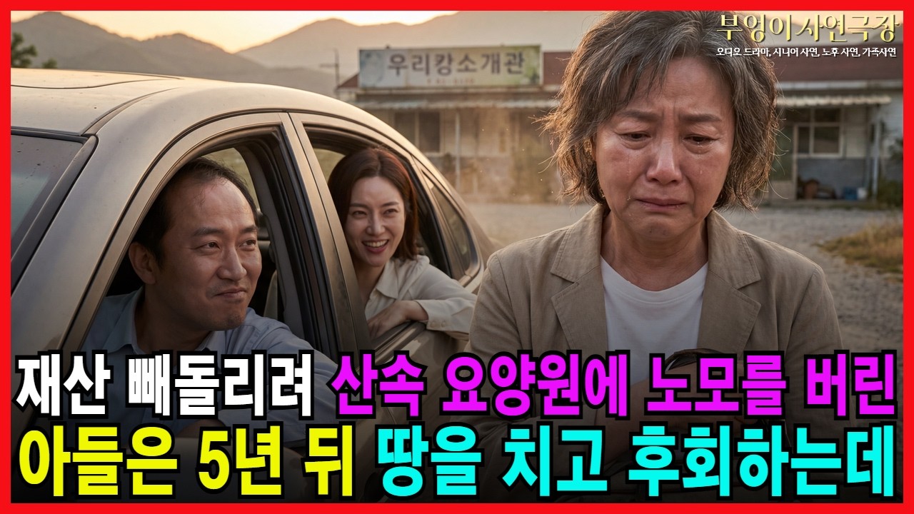 재산 빼돌리려 산속 요양원에 노모를 버린 아들은 5년 뒤 땅을 치고 후회하는데. 연매출 3억 협동조합 대표가 된 어머니의 역전 인생...ㅣ노후사연ㅣ감동사연ㅣ오디오북ㅣ사연라디오