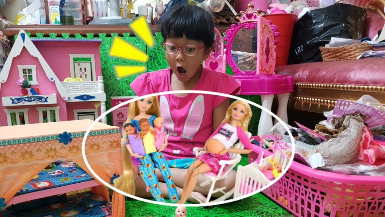 Boneka Barbie Hamil Melahirkan Anak nya Kembar 2 | Main Dokter Dokteran ❤ | Shafeea Hanum