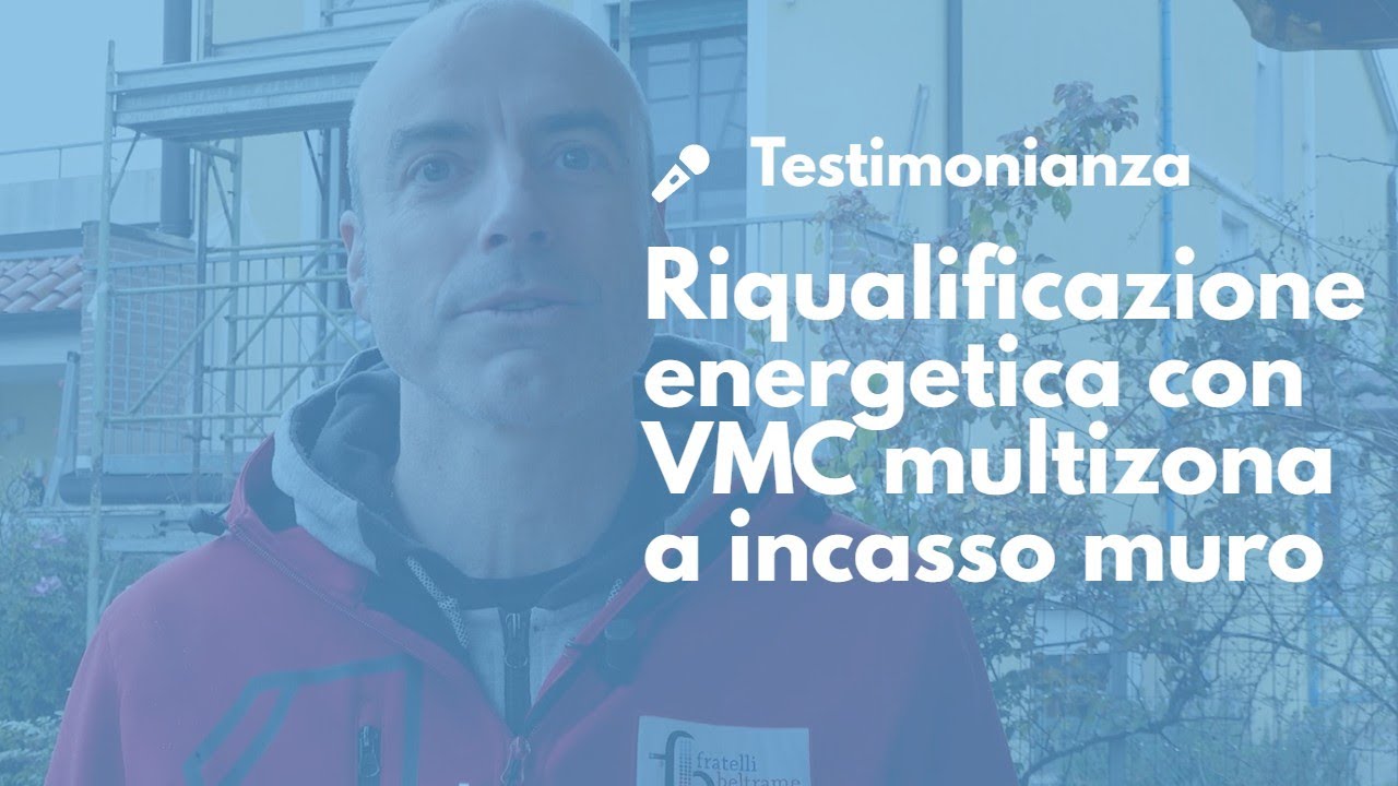 Riqualificazione energetica con impianto VMC puntuale a scomparsa Flow40