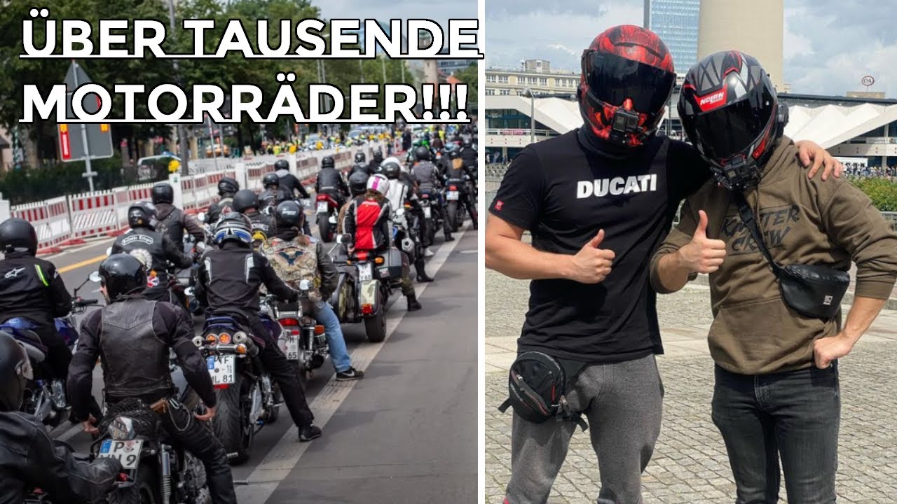 Riesige MOTORRAD DEMO in Berlin | mit @Kuhlewu