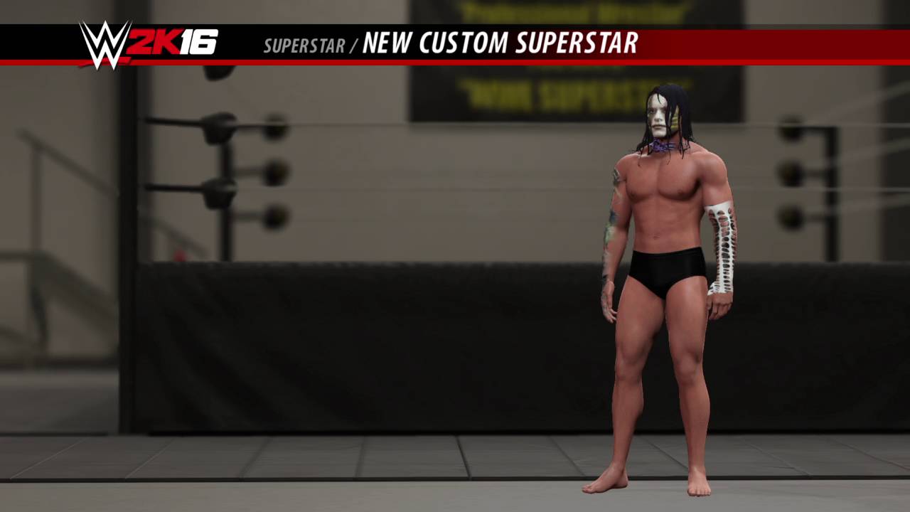 WWE 2K16 how to create Jeff hardy+entrance pt 1