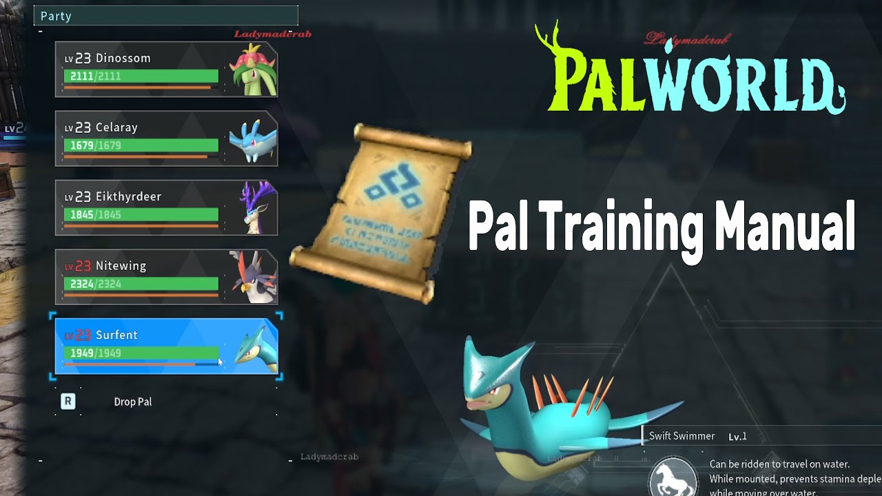 How to use Training Manual PALWORLD