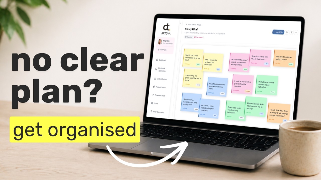 How ARTOVA Helps You Organise Your Creative Business (in 90 seconds)