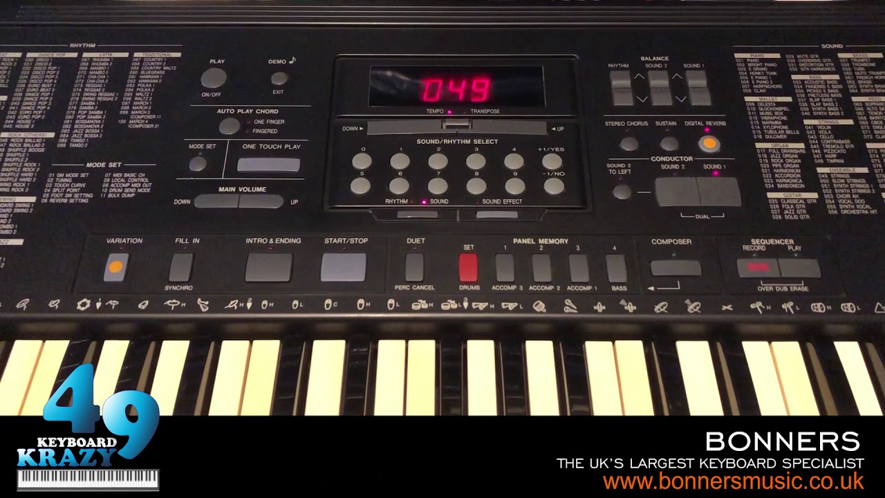 Technics SX-KN500 Keyboard - 3 Demonstration Songs