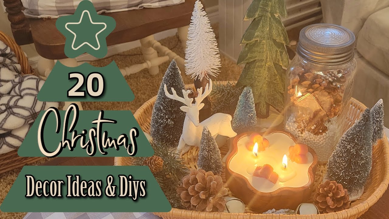 20 CHRISTMAS DECOR IDEAS & DIYS!~Rustic, Vintage, & Farmhouse Style Holiday Decor Projects for 2025