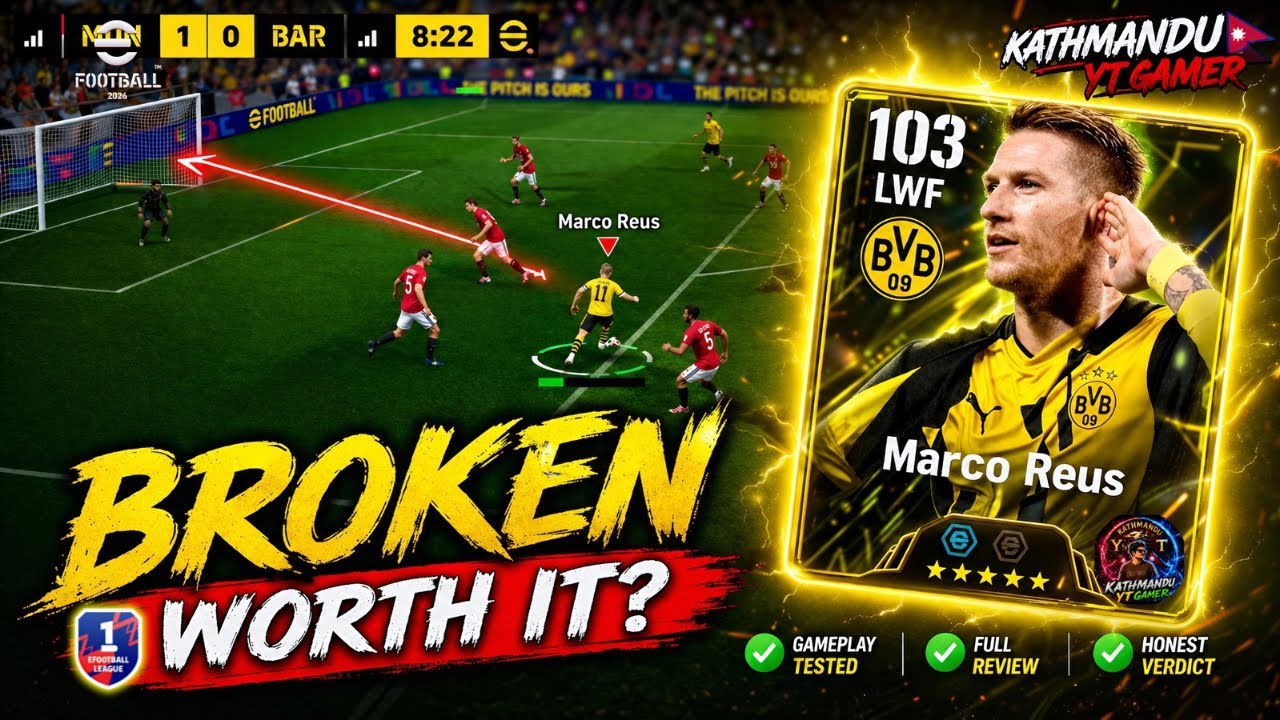 🚨 Обзор Марко Ройса 103 &mdash; он реально СЛОМАН? 🤯 #efootball #efootballmobile #efootball2026 #pes