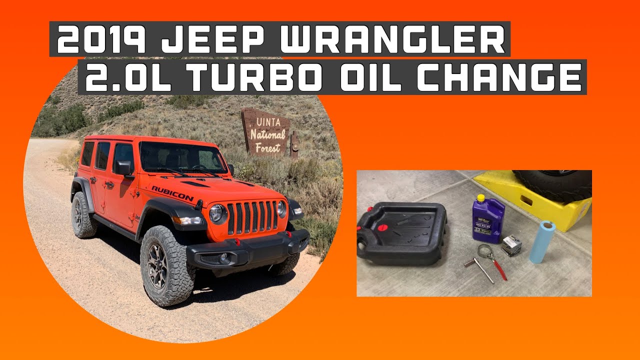 2019 Jeep Wrangler 2.0L oil change