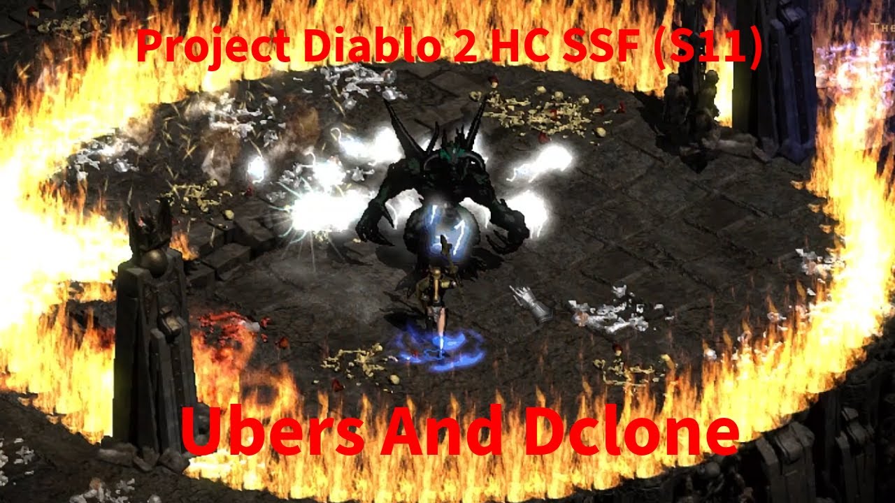 Я управлял Ubers и Dclone на Javazon Lightning Strike в Project Diablo 2 HC SSF (S11)