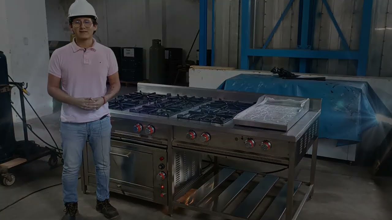 Cocina de alta presión con plancha y Horno - Industrias Surco
