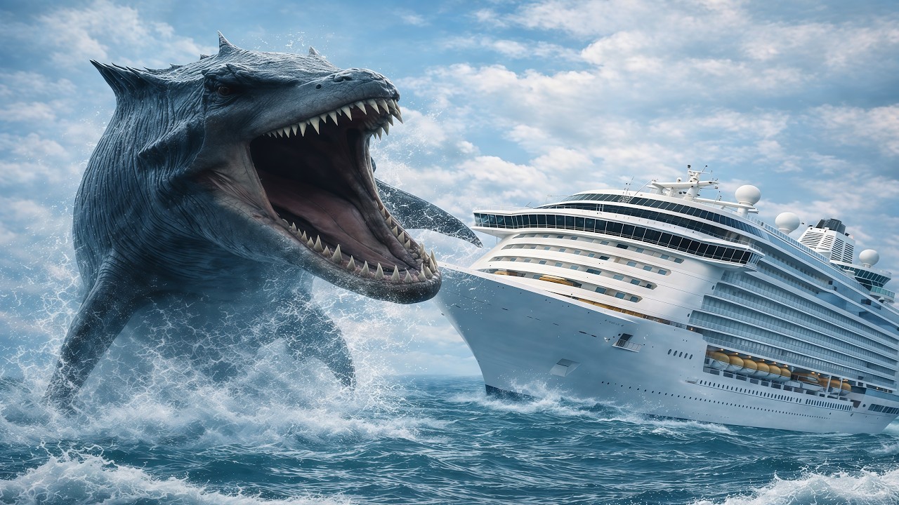 Legendary Liopleurodon Attacks a Cruise Ship in the Middle of the Ocean (Deep Sea Horror)