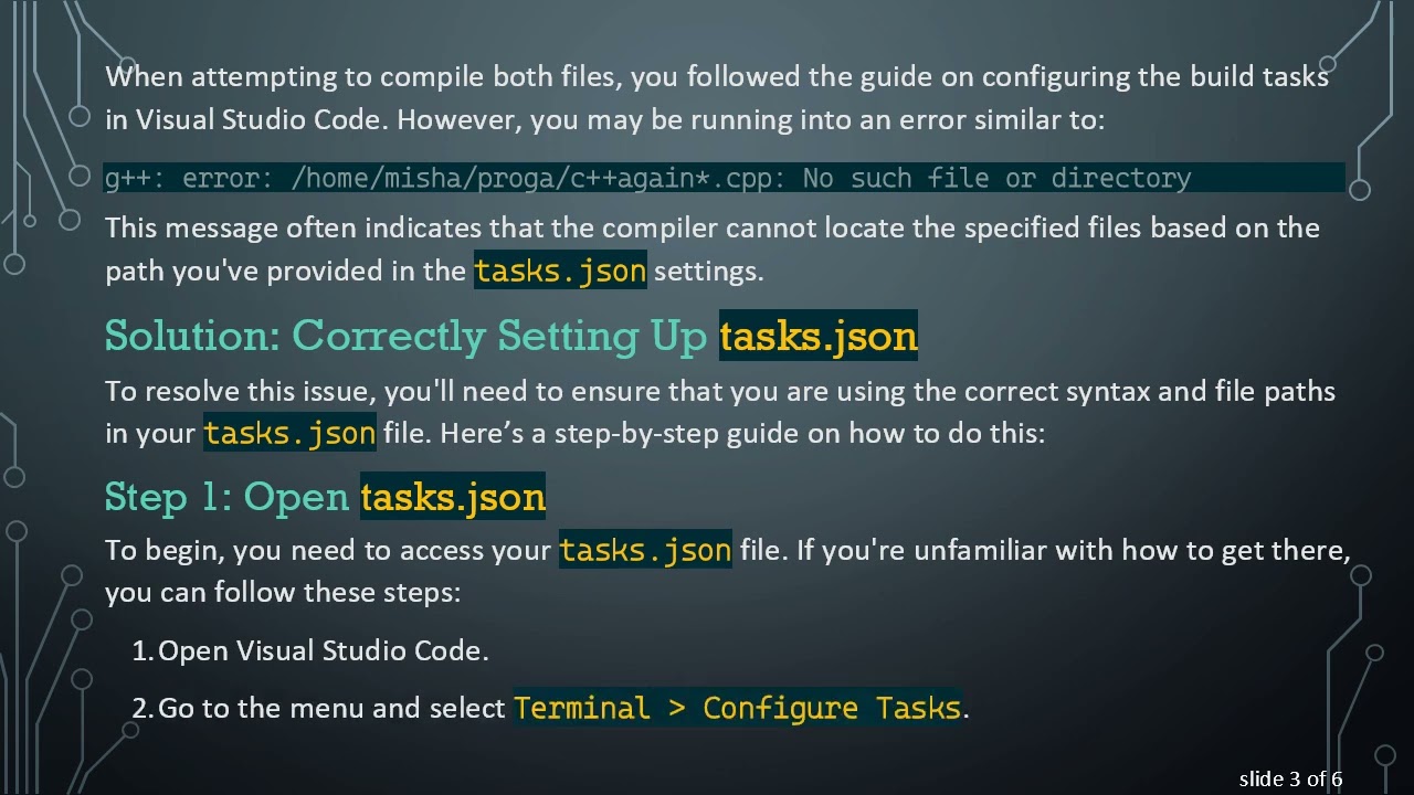 Modifying tasks.json to Compile Multiple C+ +  Files in Visual Studio Code