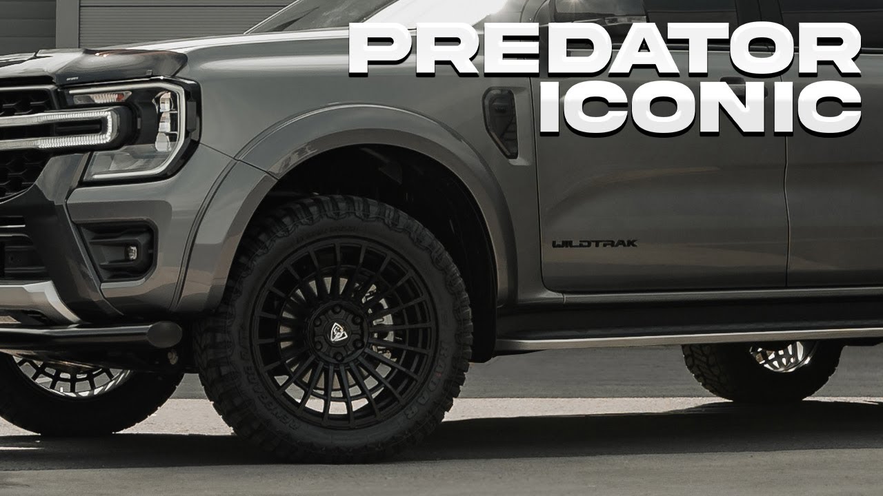 Ford Ranger 20 Inch Predator Iconic Alloy Wheels in Matte Black