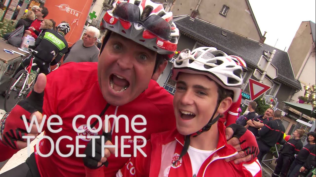 Impression of the Adecco Win4Youth ambassadors climbing the Col du Tourmalet