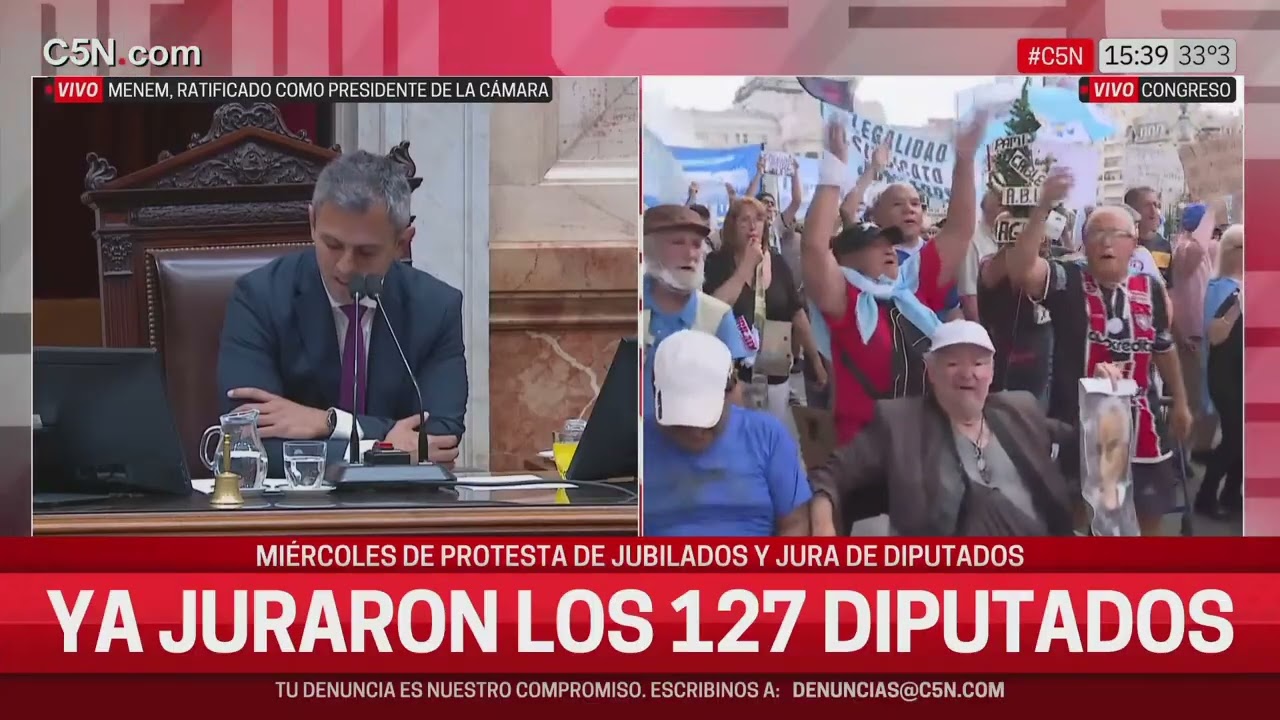 El DISCURSO de MARTIN MENEM: REELECTO PRESIDENTE de la CAMARA de DIPUTADOS