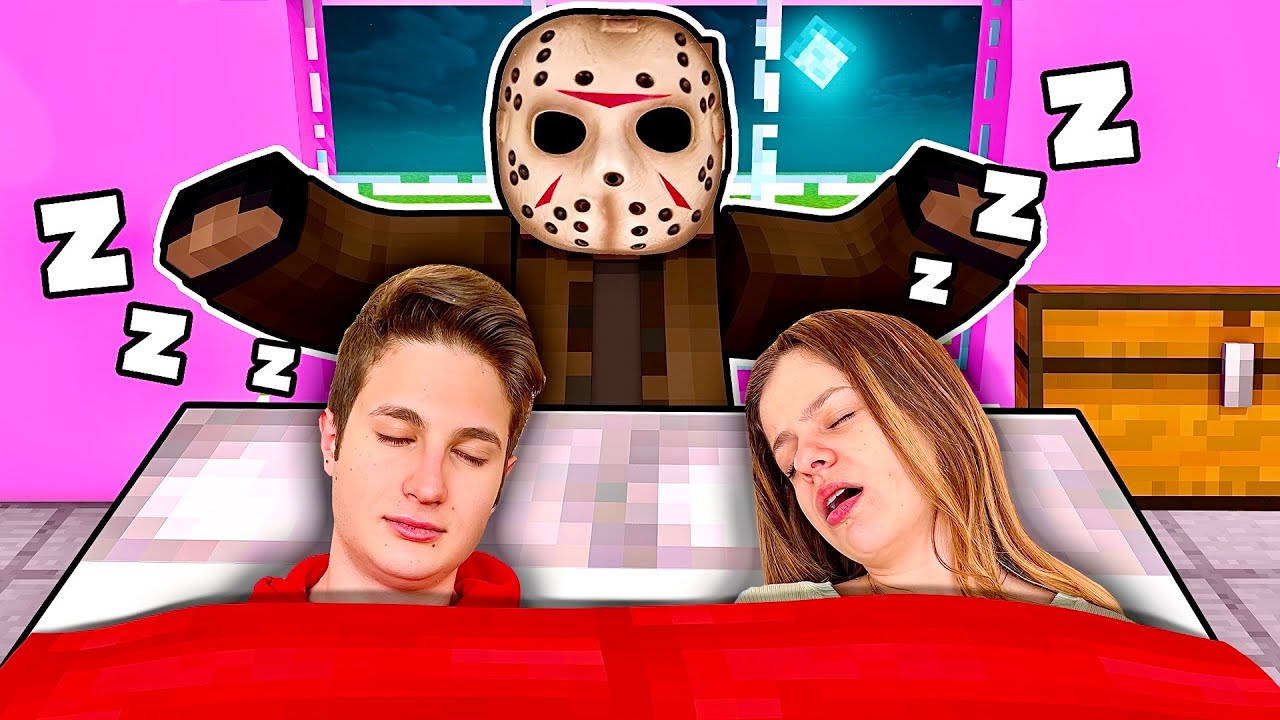 JASON CI SPAVENTA MENTRE DORMIAMO!!😱 MINECRAFT
