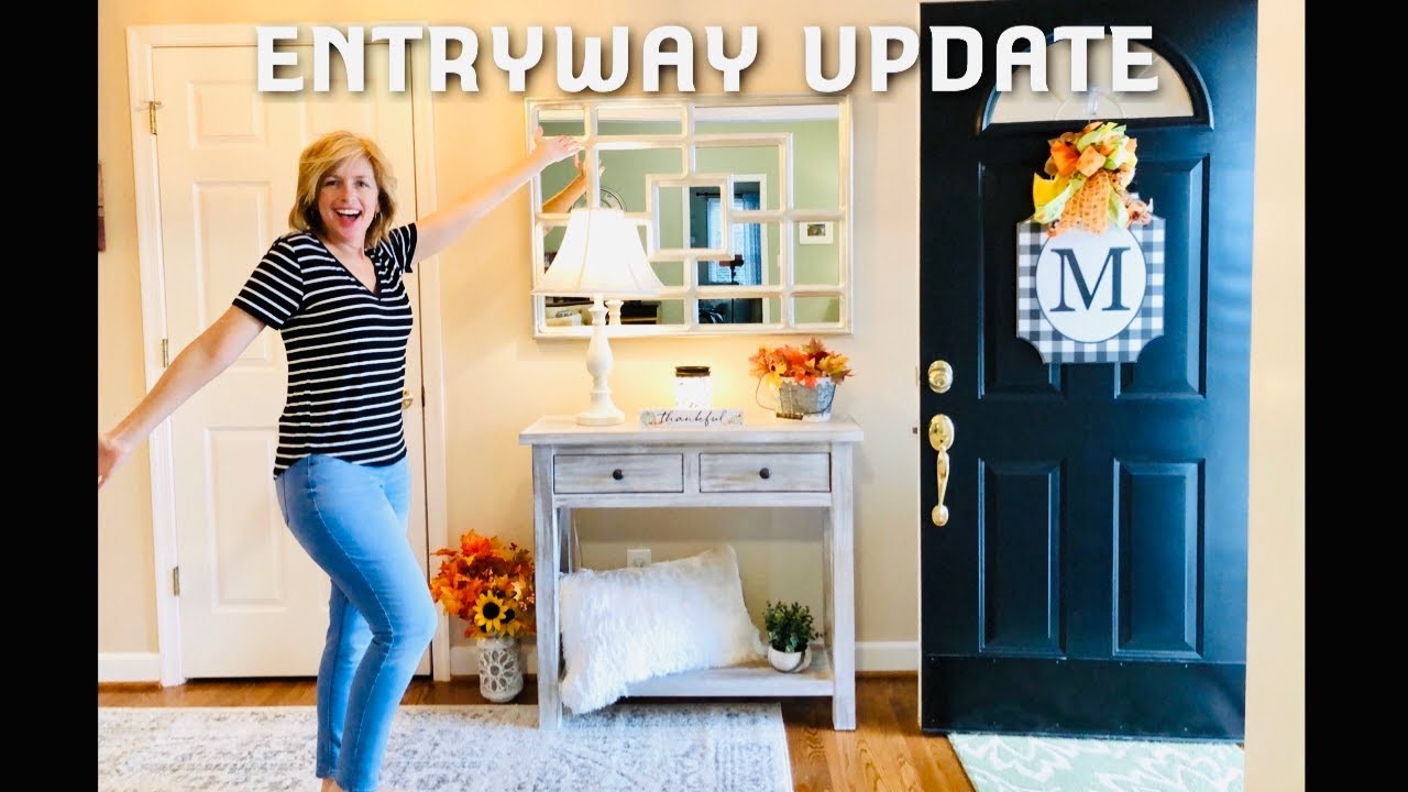 Entryway MAKEOVER | DECORATE WITH ME | Farmhouse CLEAN & DECORATE | Foyer Update | LIVING GRATEFULLY