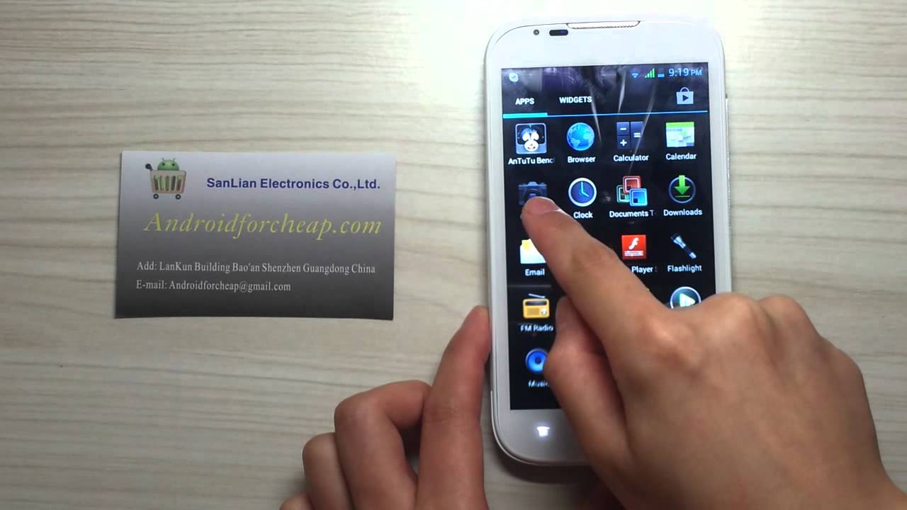 iHTC G26+ 5.0inch Screen Android 4.0 ICS 1Ghz MTK6575 Processor Video Demo androidforcheap.com