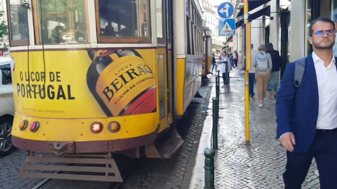 Lisbon Trams 547  on line 28 Lisbon on 14/05/24