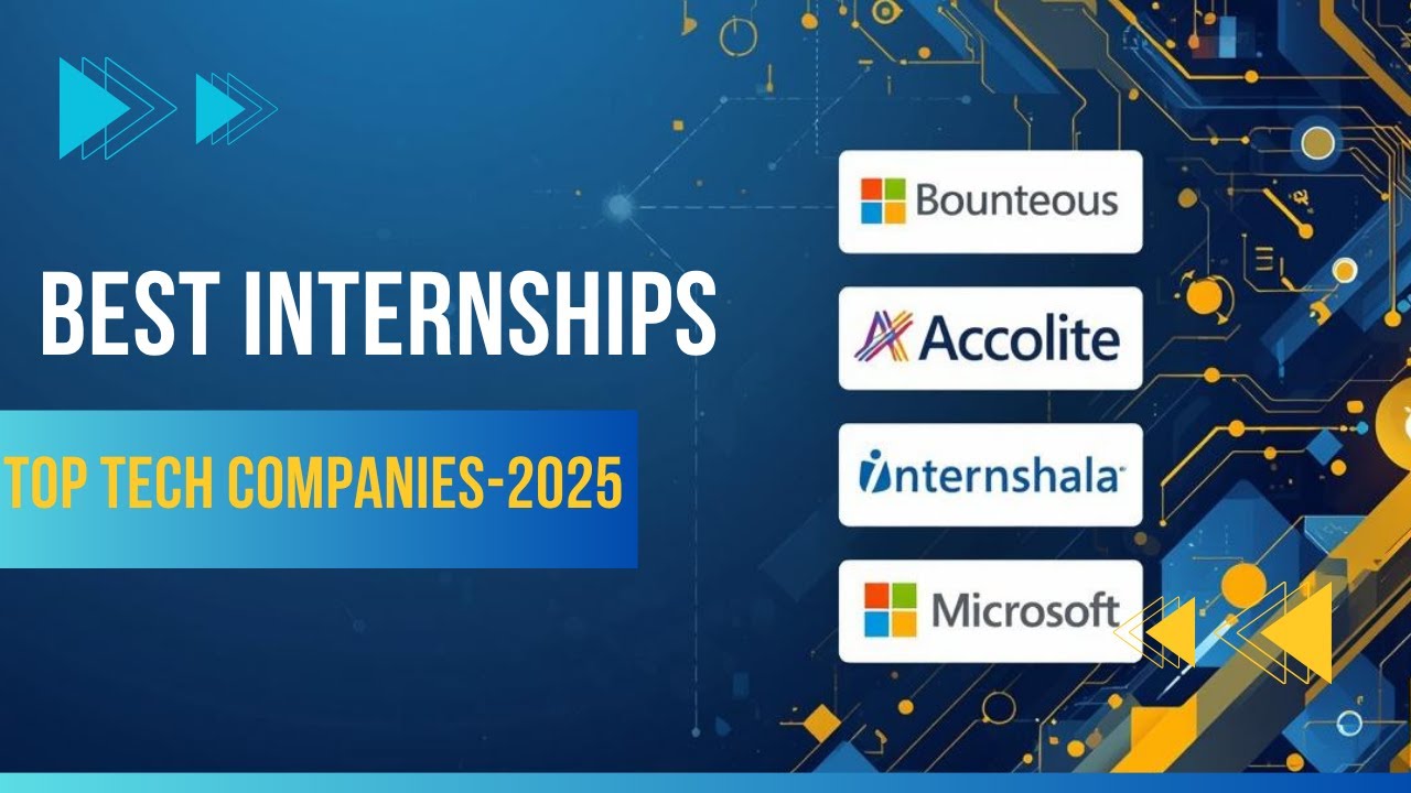 Top 5 Best Internships 2025| Microsoft, Infosys & many top companies | Free Internships