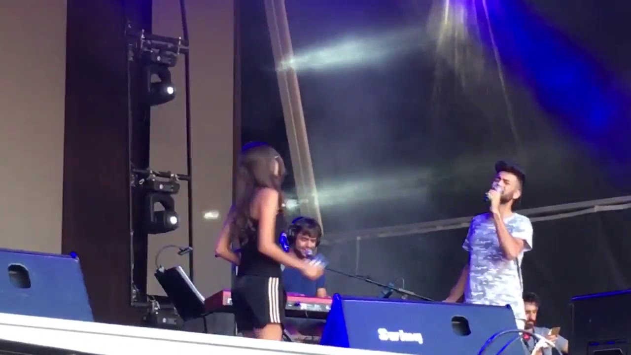 Agoney y Ana Guerra Ensayando Runnin' para el Concierto de OT en Valladolid 1-9-18