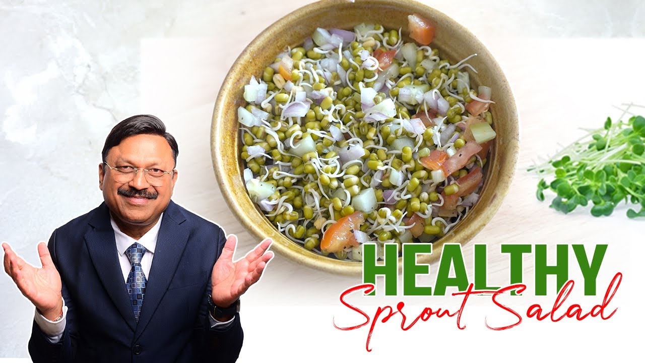वजन घटाने की सबसे आसान रेसिपी | Healthy Sprout Salad | Jadoo Diet | SAAOL Zero Oil Cooking