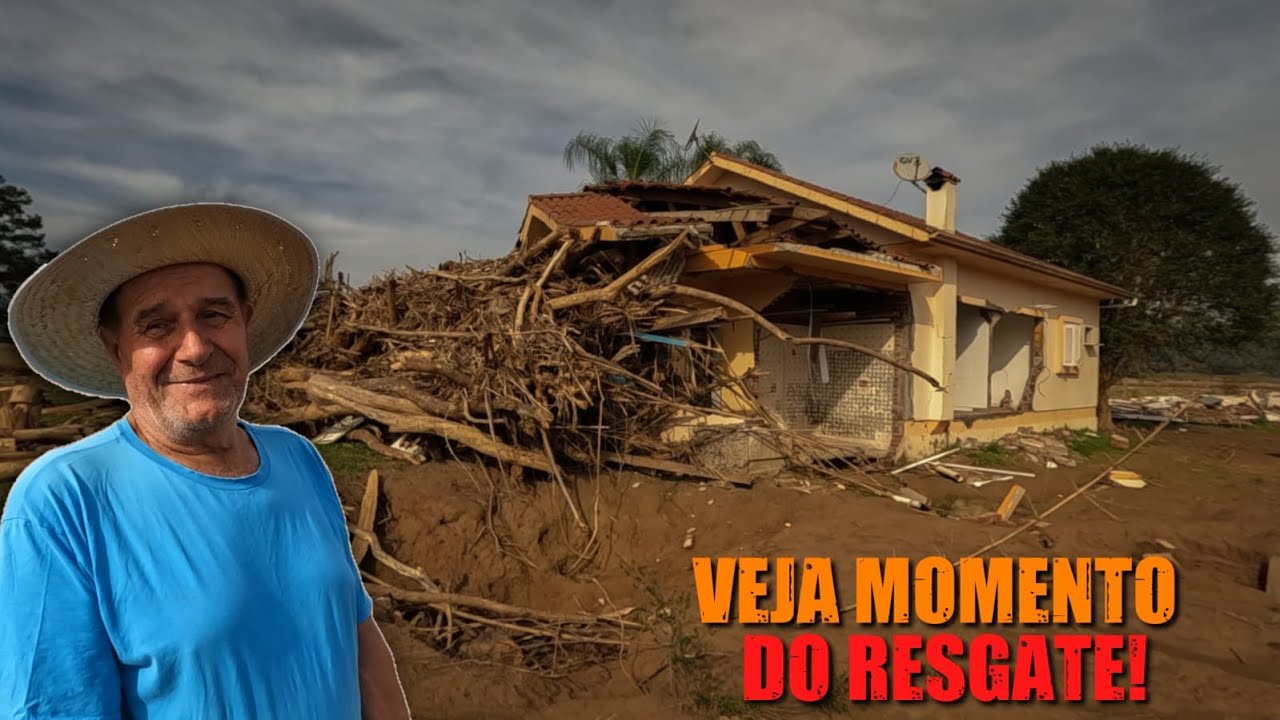 ELES PASSARAM POR MOMENTOS DE TERROR EM CIMA DO TELHADO DURANTE A ENCHENTE!