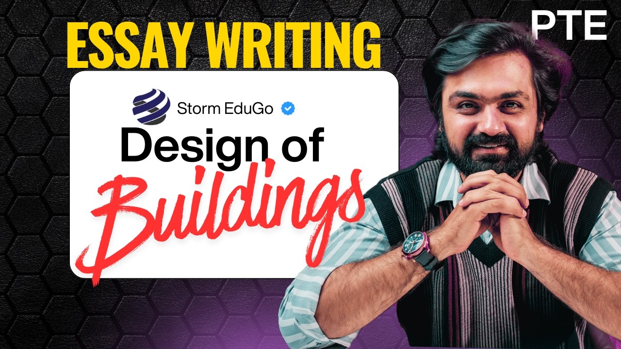 PTE Essay Writing 2026 | Design of Buildings Essay Explained Step-by-Step | Real Exam Answer