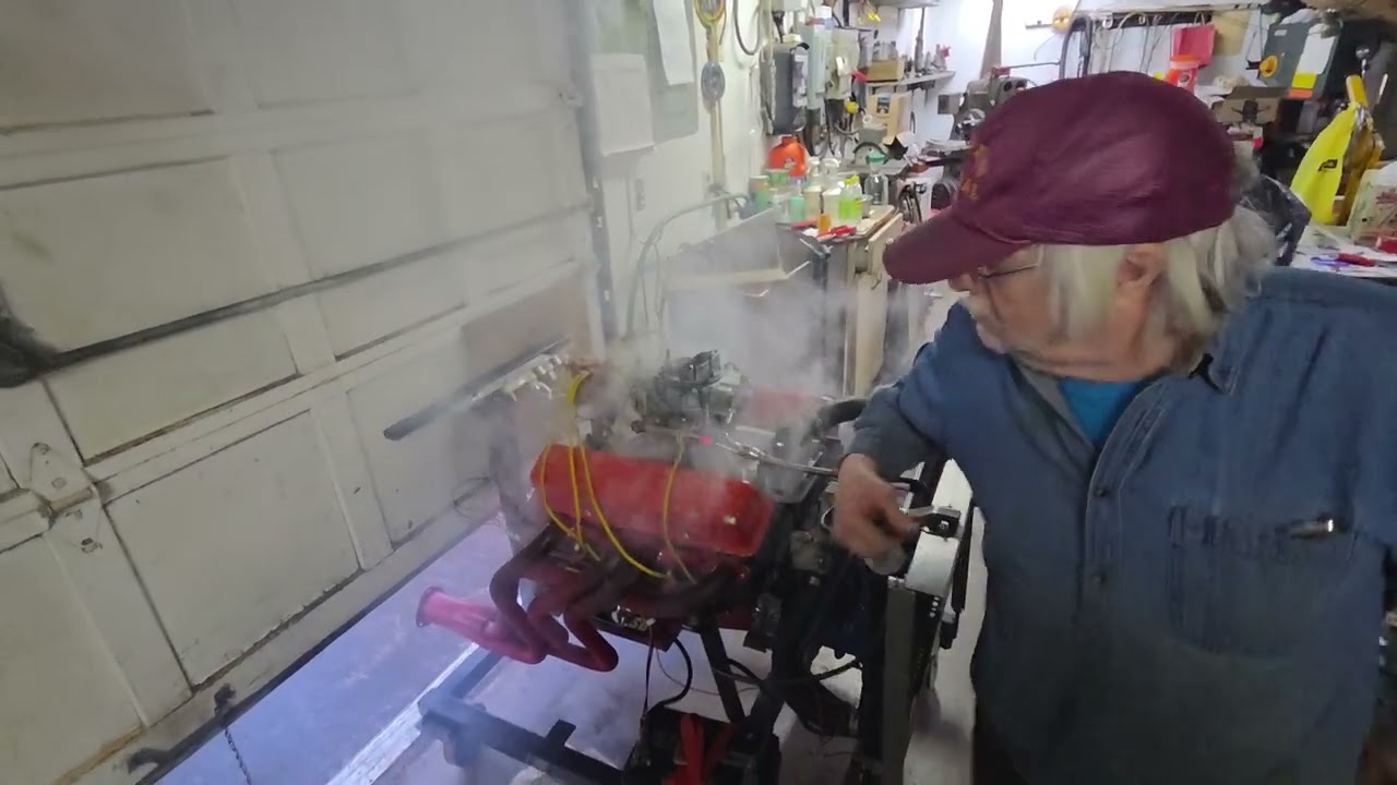 Part 1 311 Small Block Chevy racing engine build - first start up on test stand