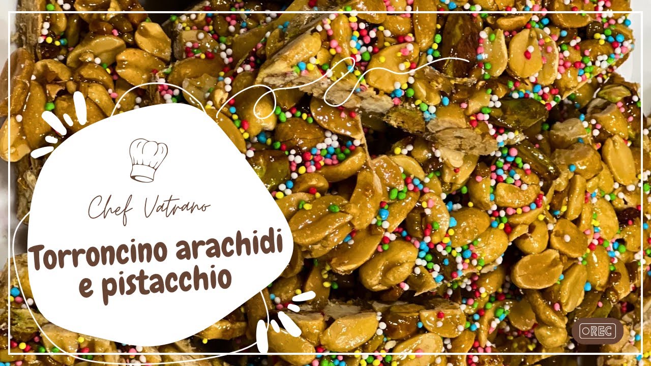 Torroncino Arachidi Salati e pistacchio - Torrone salato - Ricette natalizie🎄