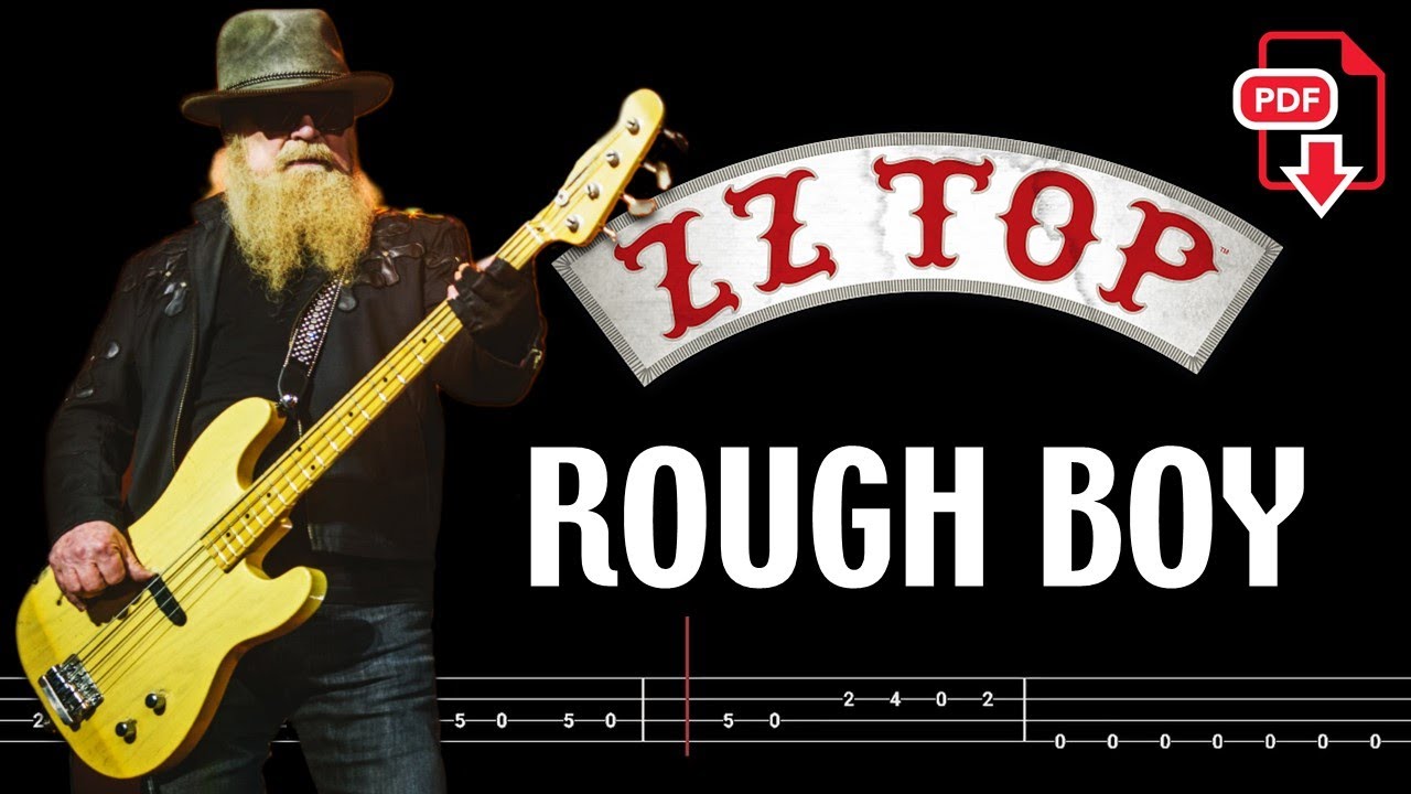 ZZ Top - Rough Boy (🔴Bass Tabs | Notation) @ChamisBass  #zztopbass #zztop #dustyhill #chamisbass