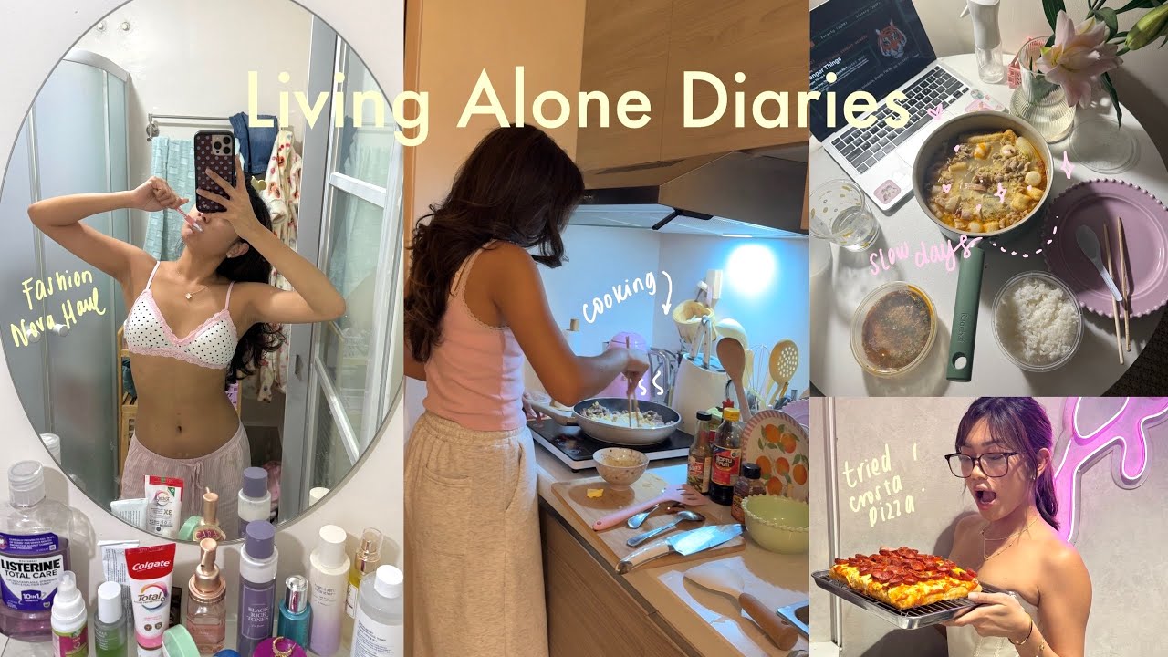 living alone diaries | cooking at home, blackpink concert, fashion nova recos!