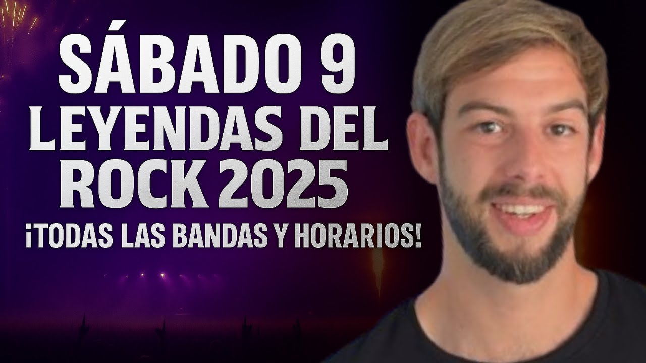 🔥 GUÍA COMPLETA (4/4) LEYENDAS DEL ROCK 2025 🔥🤘 – horarios, bandas y solapamientos #leyendasdelrock
