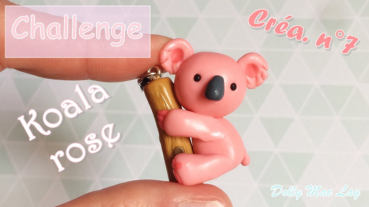 Tutoriel pâte polymère Action / Koala rose