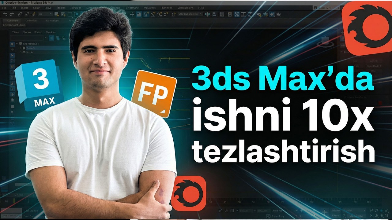 3ds Max’da sekin ishlashni to‘xtating — eng foydali script va pluginlar
