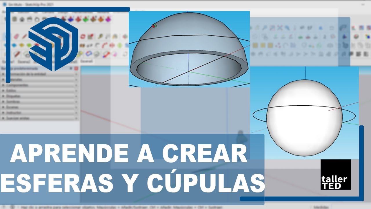 Crea esferas y cúpulas fácil y rápido | Tutorial corto de Sketch Up