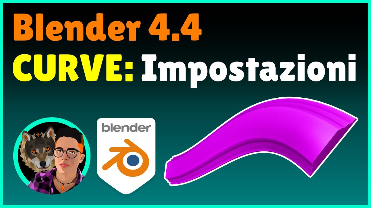 BLENDER 4.4 CURVE: Impostazioni (Tutorial ITA)