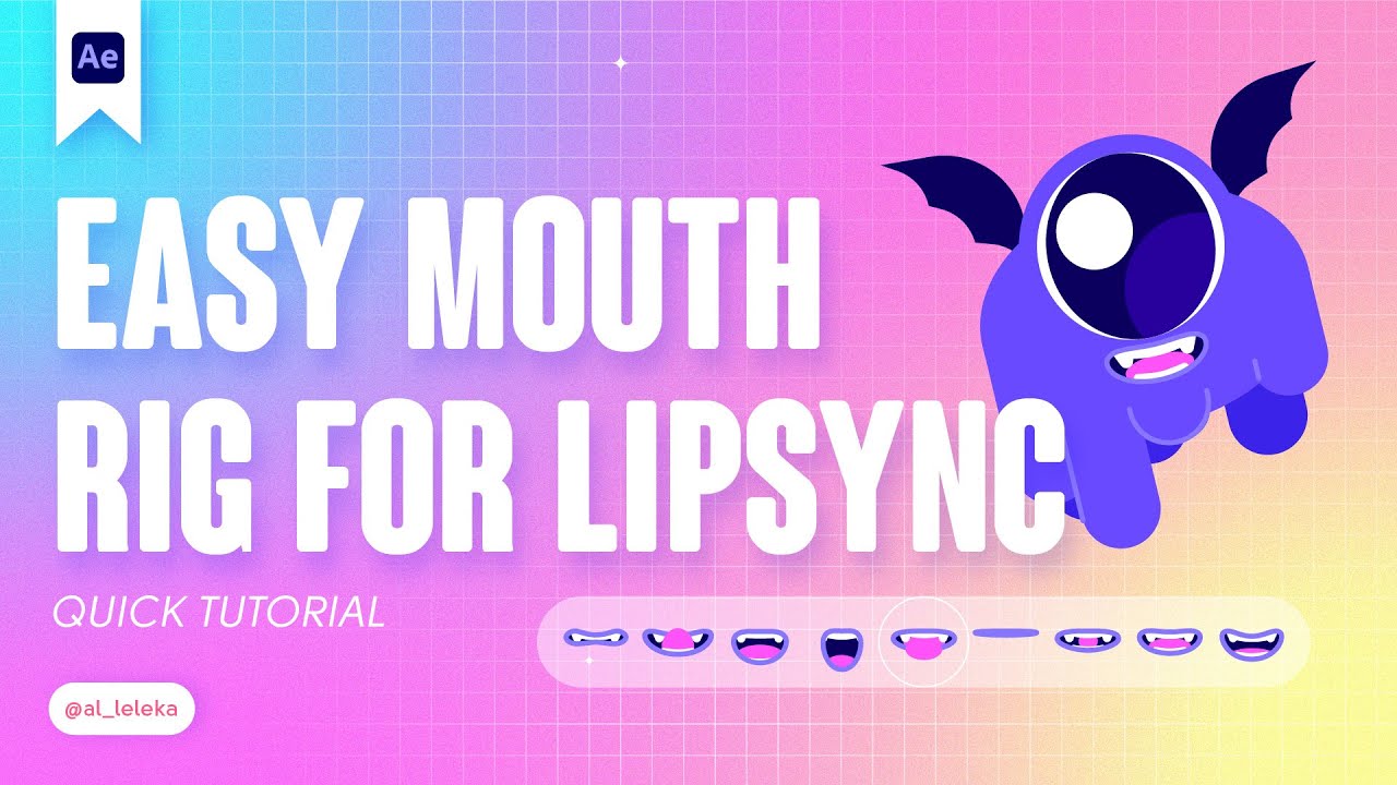 EASY MOUTH RIG FOR LIP SYNC IN AFTER EFFECTS. DUIK. TUTORIAL