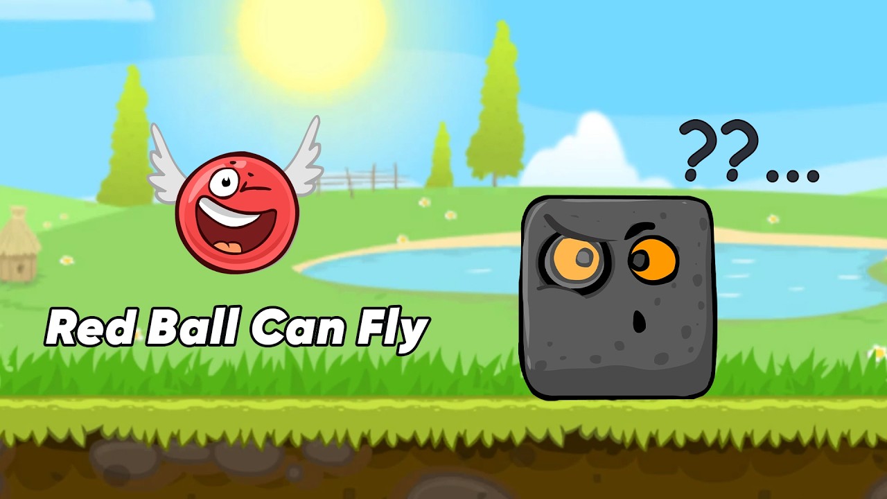 Red Ball 4 | What If Red Ball Could Fly In Green Hills